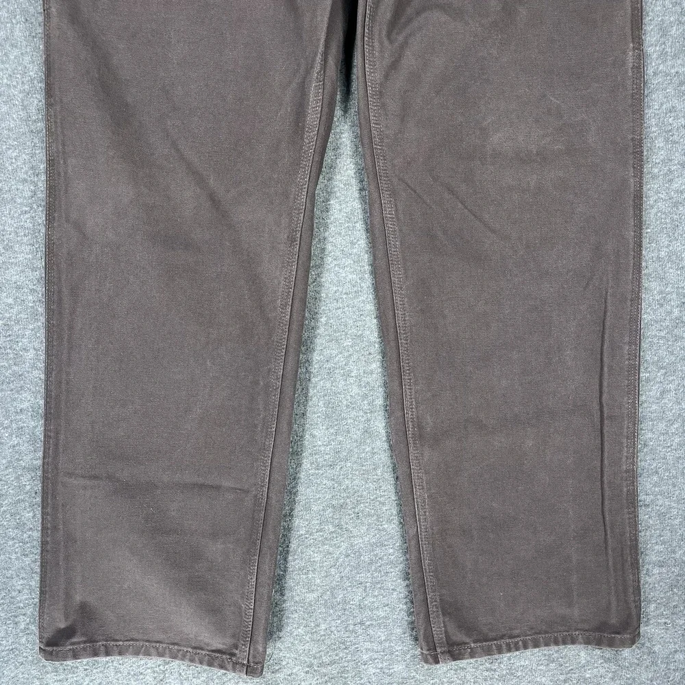 Vintage Carhartt Carpenter Pants Mens 34x32 Brown B11 DKB Dungaree Workwear